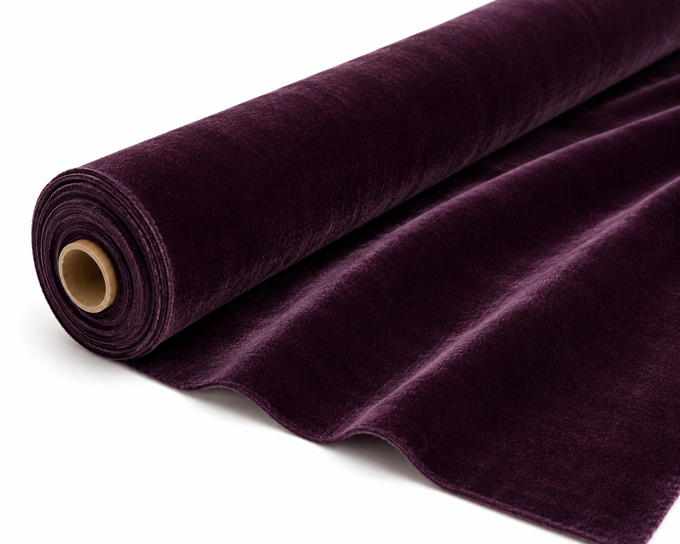 Mohair Velvet, Deep Aubergine